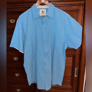 Marti Kat short sleeve shirt modal blend fabric wrinkle free, size x-large